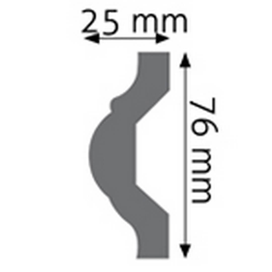 Listwa naścienna LNG-16 Creativa wys. 7,6cm