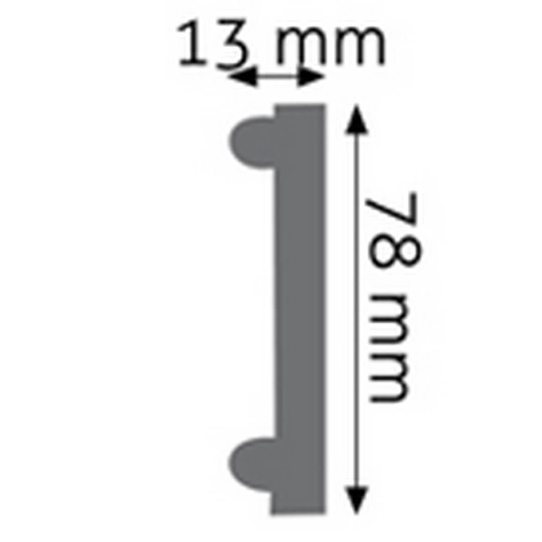 Listwa ścienna zdobiona LNZ-01 Creativa wys. 7,8cm