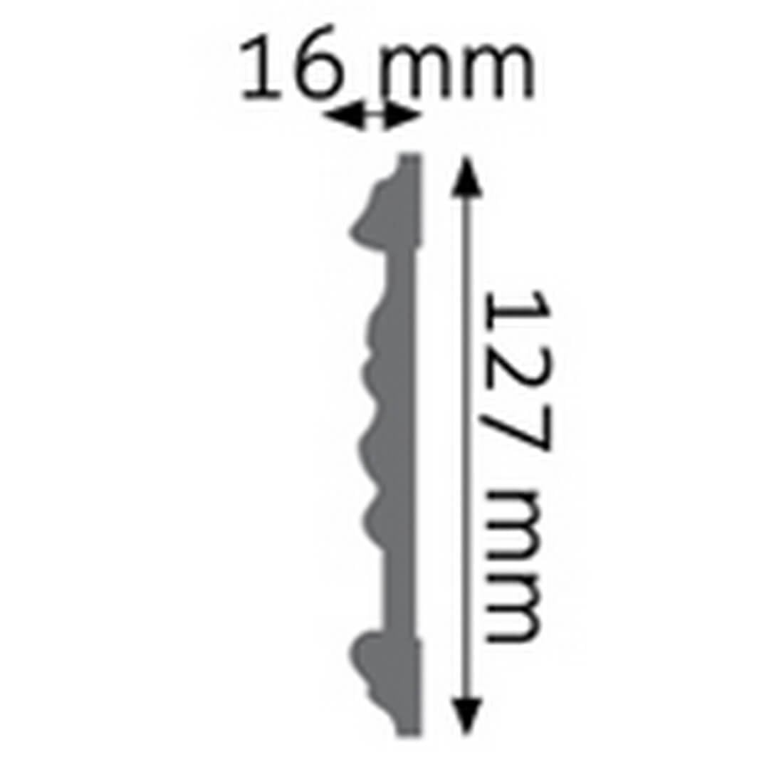 Listwa ścienna zdobiona LNZ-02 Creativa wys. 12,7cm