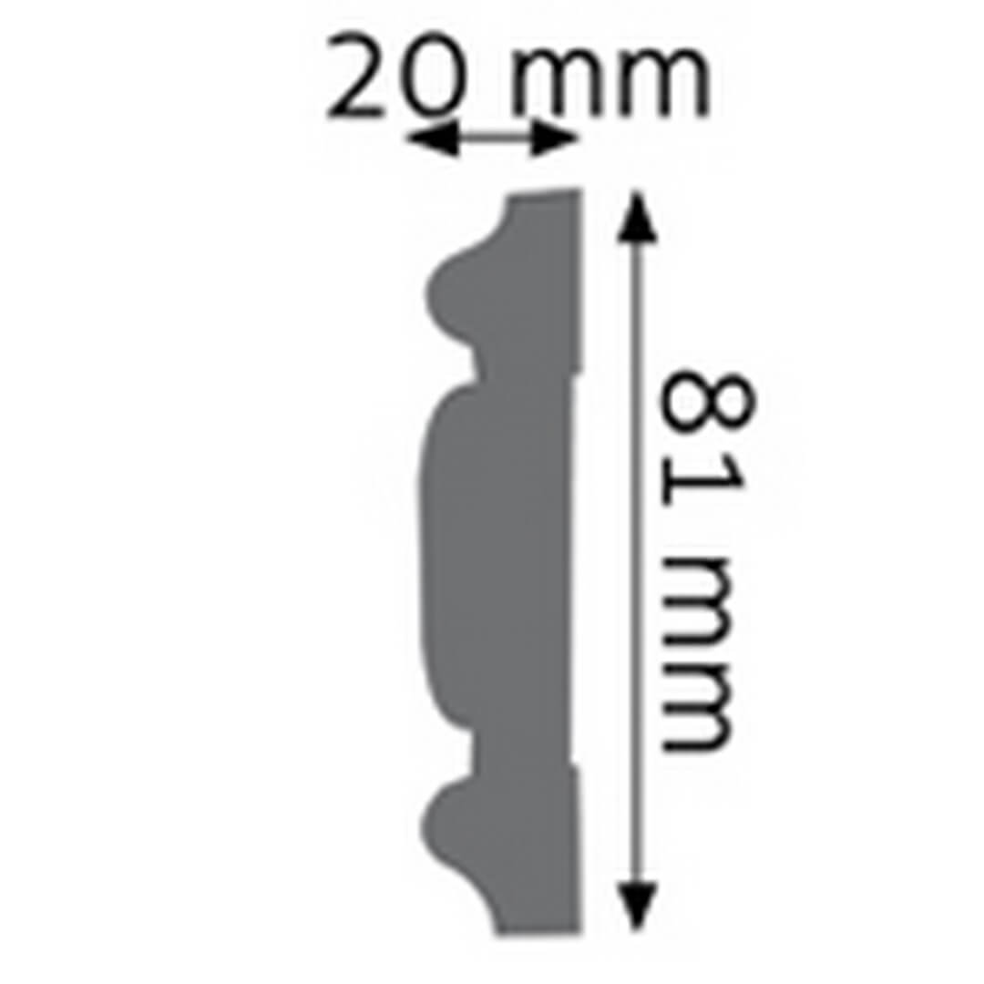 Listwa ścienna zdobiona LNZ-03 Creativa wys. 8,1cm