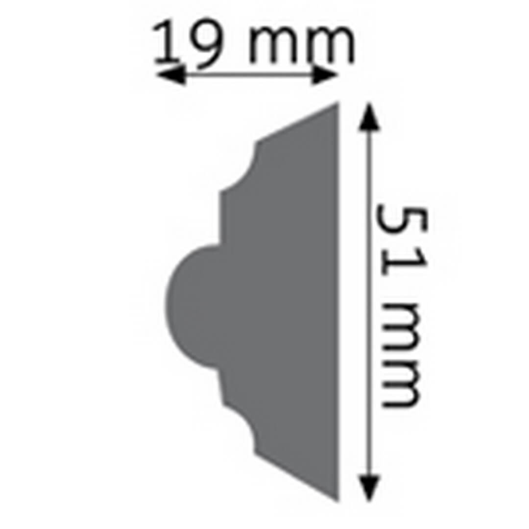 Listwa naścienna zdobiona LNZ-04 Creativa wys. 5,1cm