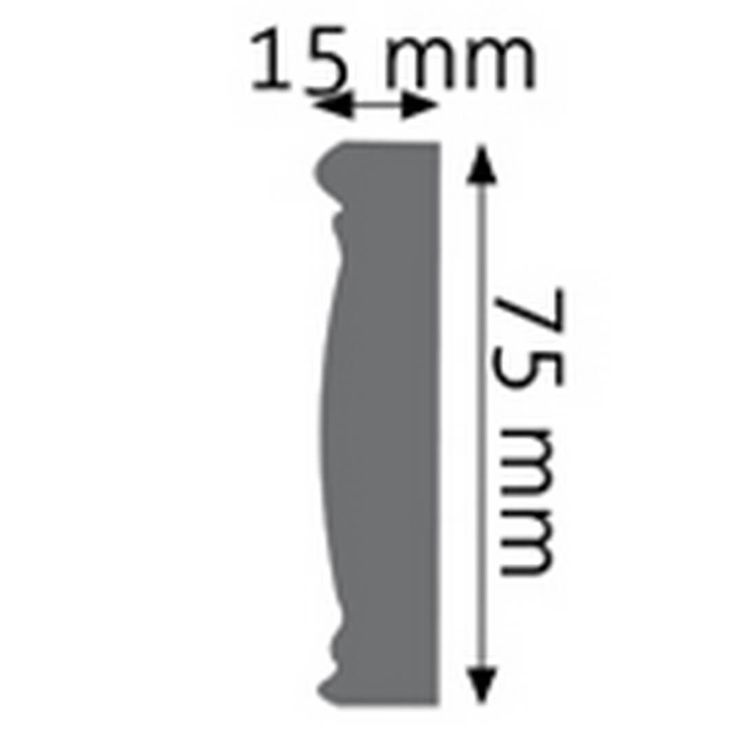 Listwa naścienna zdobiona LNZ-06 Creativa wys. 7,5cm