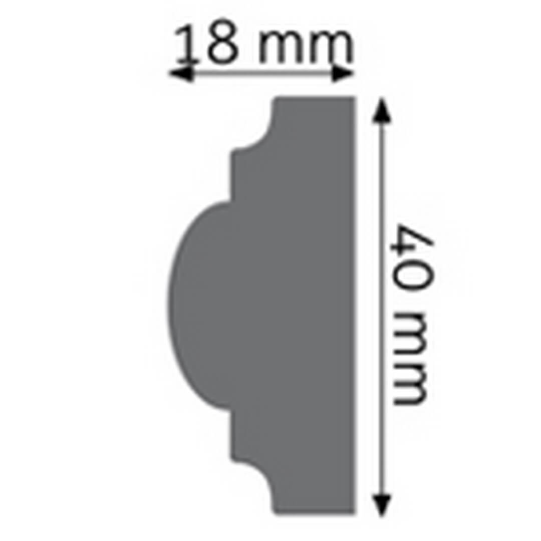 Listwa ścienna LPC-02 Creativa wys. 4cm