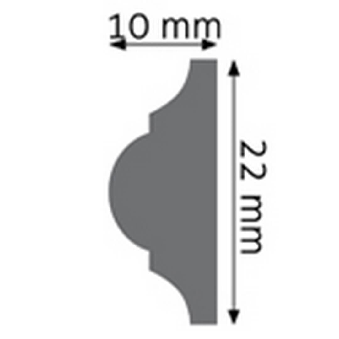 Listwa ścienna LPC-03 Creativa wys. 2,2cm