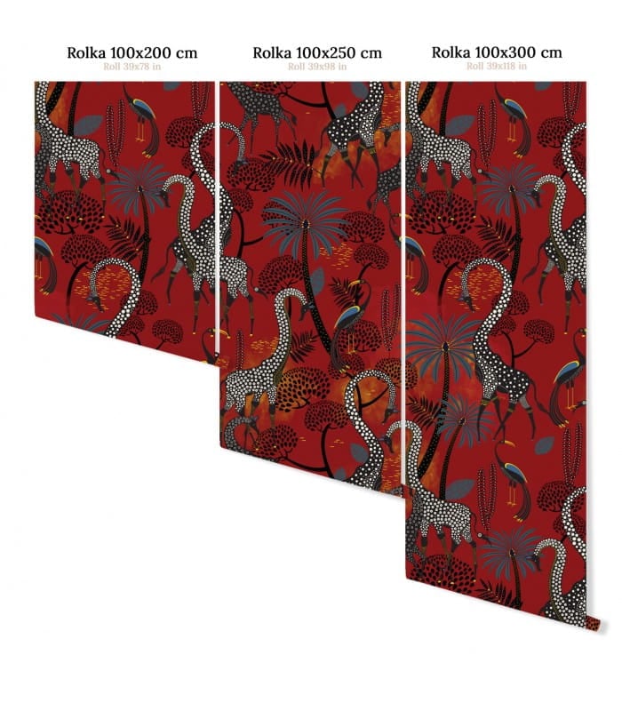 Mural z żyrafami Wallcolors Oriental Giraffe Medicine