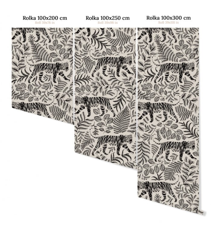 Mural tygrysy Wallcolors Camouflaged Tiger White Medicine