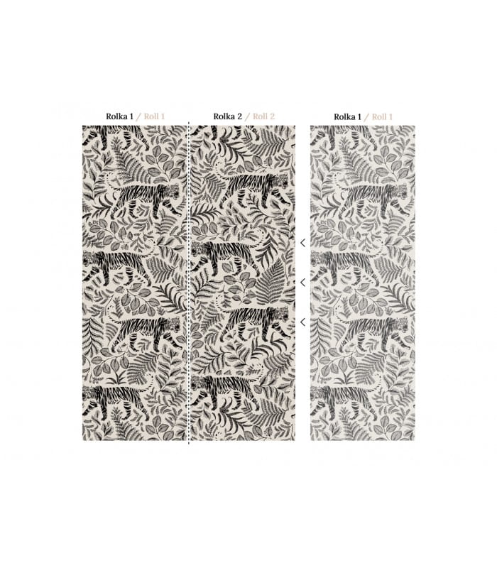Mural tygrysy Wallcolors Camouflaged Tiger White Medicine