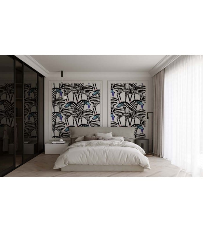 Mural zebry Wallcolors Dancing Zebras Medicine