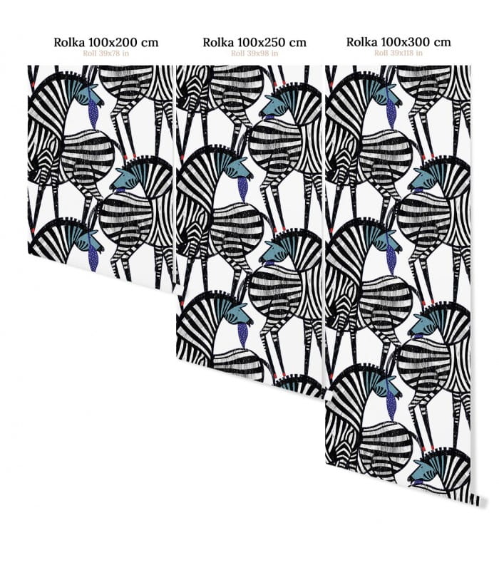 Mural zebry Wallcolors Dancing Zebras Medicine