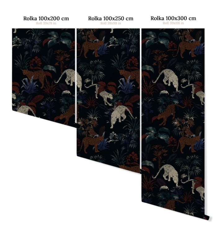 Mural gepardy Wallcolors Cheetahs Black Medicine