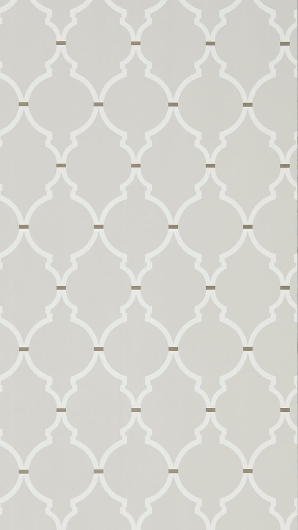 Tapeta koniczyna marokańska Sanderson 216335 Empire Trellis Water Garden