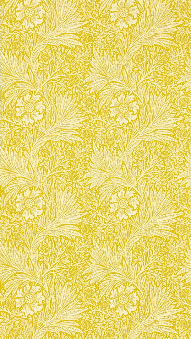 Tapeta roślinna aksamitki Morris & Co. 217091 Marigold Ben Pentreath The Cornubia Collection