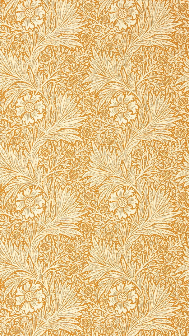 Tapeta roślinna aksamitki Morris & Co. 217093 Marigold Ben Pentreath The Cornubia Collection