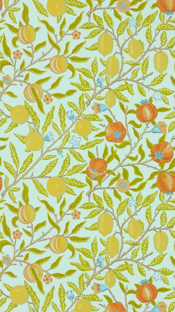 Tapeta owoce i gałęzie Morris & Co. 217102 Fruit Ben Pentreath The Cornubia Collection