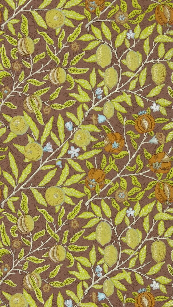 Tapeta owoce i gałęzie Morris & Co. 217103 Fruit Ben Pentreath The Cornubia Collection