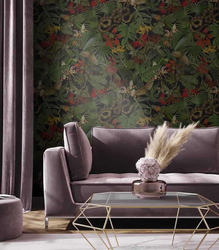 Mural egzotyczny Wallcolors Roxy Red Medicine
