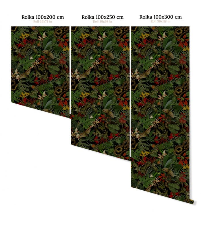 Mural egzotyczny Wallcolors Roxy Red Medicine