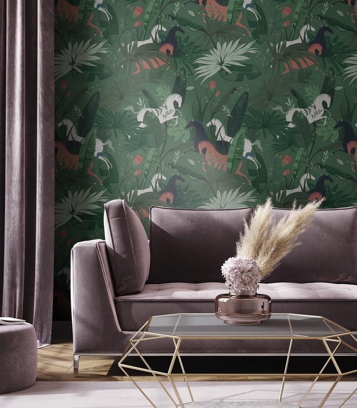 Mural konie Wallcolors Dream Horses Green Medicine