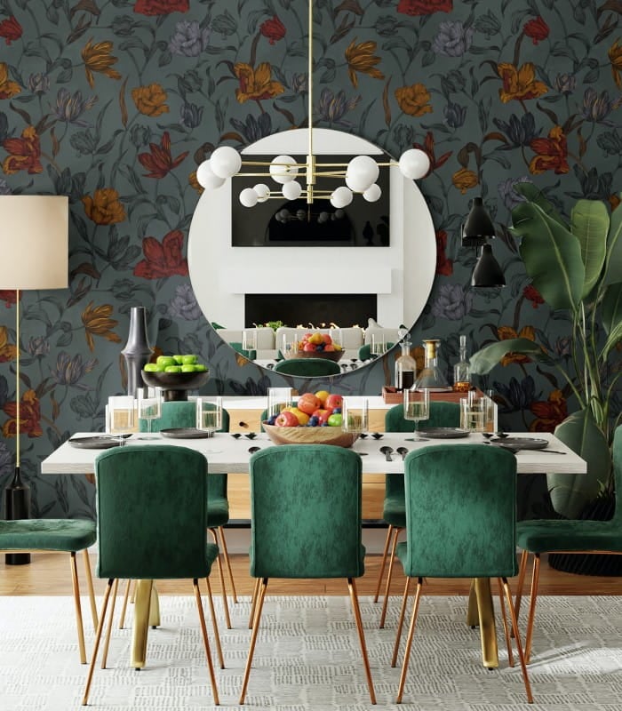 Mural kwiaty Wallcolors Orange flowers Medicine