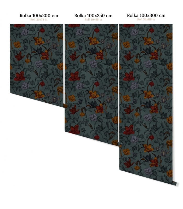 Mural kwiaty Wallcolors Orange flowers Medicine