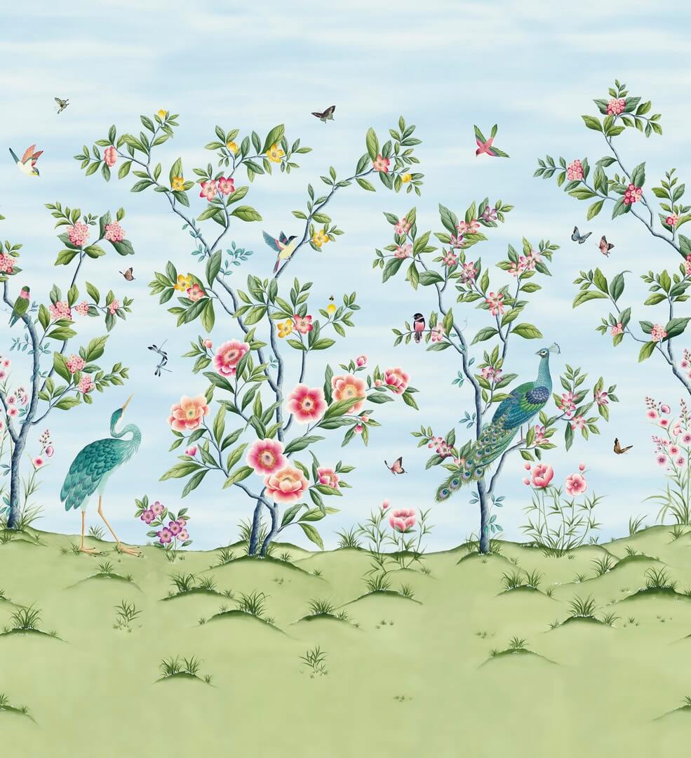 Mural chinoiserie Harlequin 112889 Florence Diane Hill