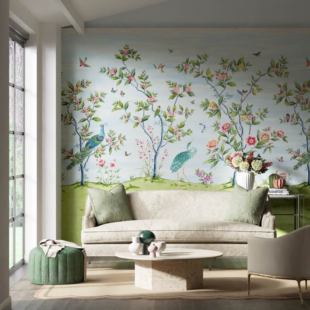 Mural chinoiserie Harlequin 112889 Florence Diane Hill