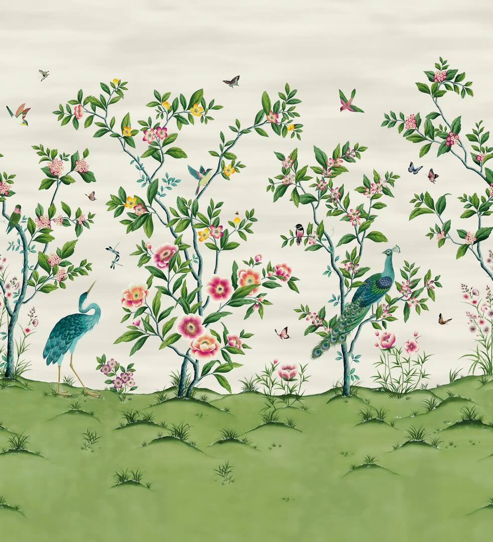 Mural chinoiserie Harlequin 112891 Florence Diane Hill