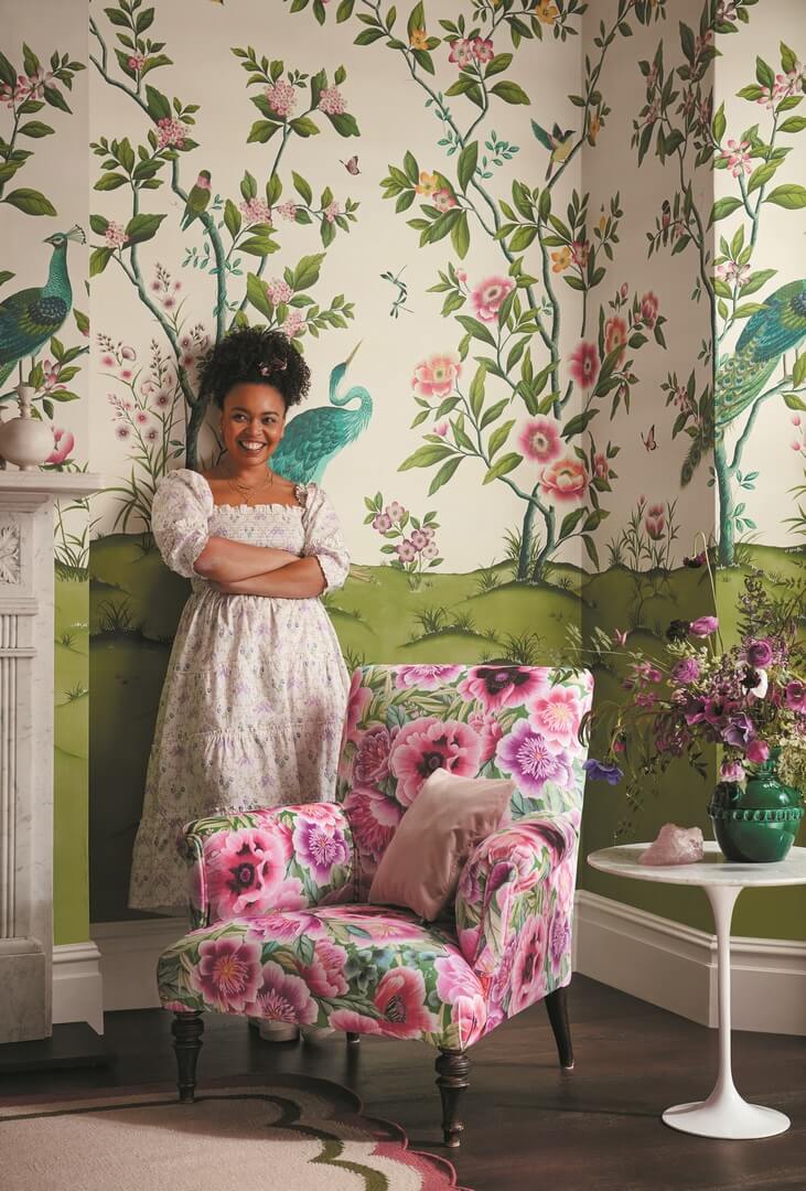 Mural chinoiserie Harlequin 112891 Florence Diane Hill