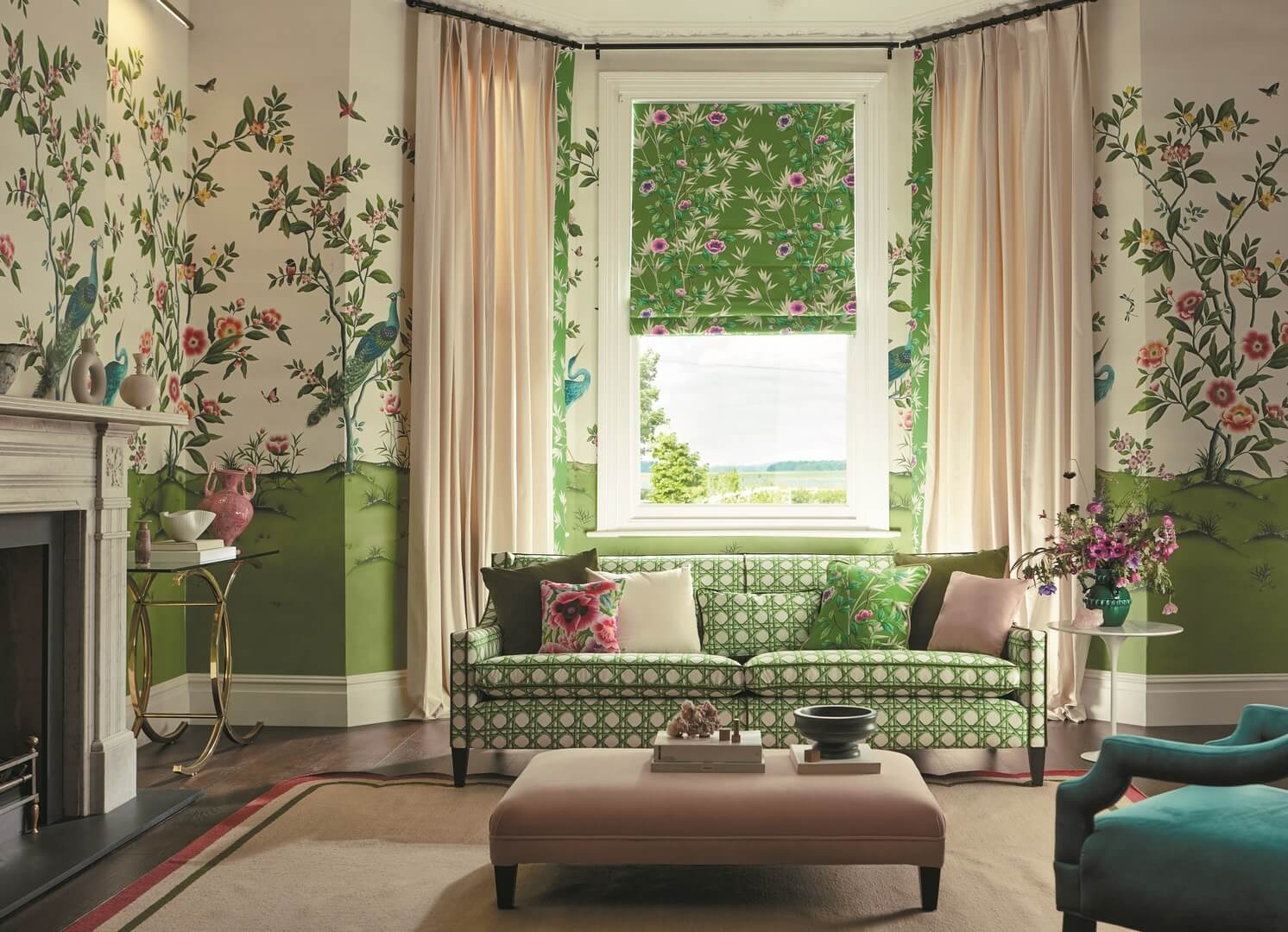 Mural chinoiserie Harlequin 112891 Florence Diane Hill