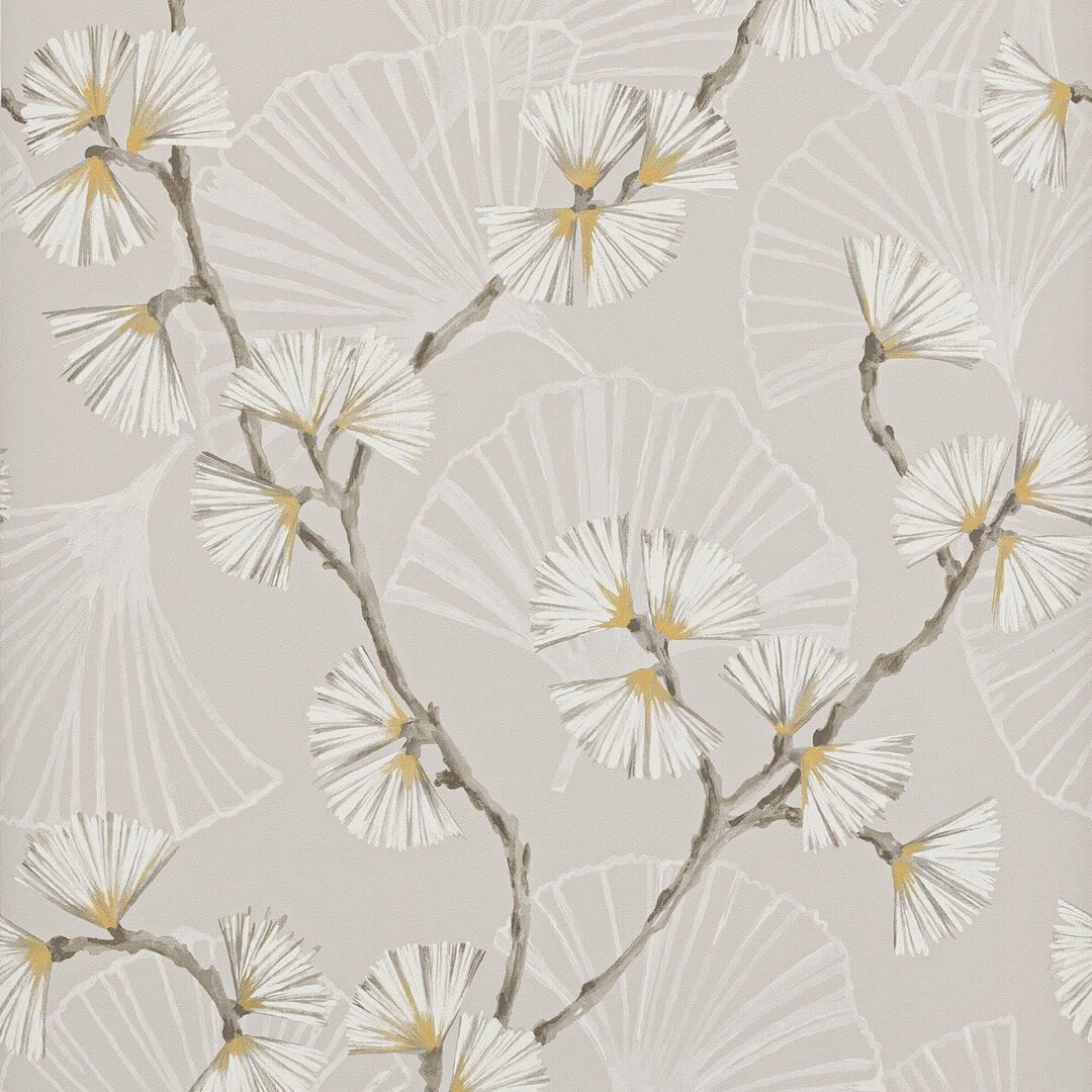 Tapeta kwiaty i gałęzie Jane Churchill J183W-01 Snow Flower Atmosphere VI