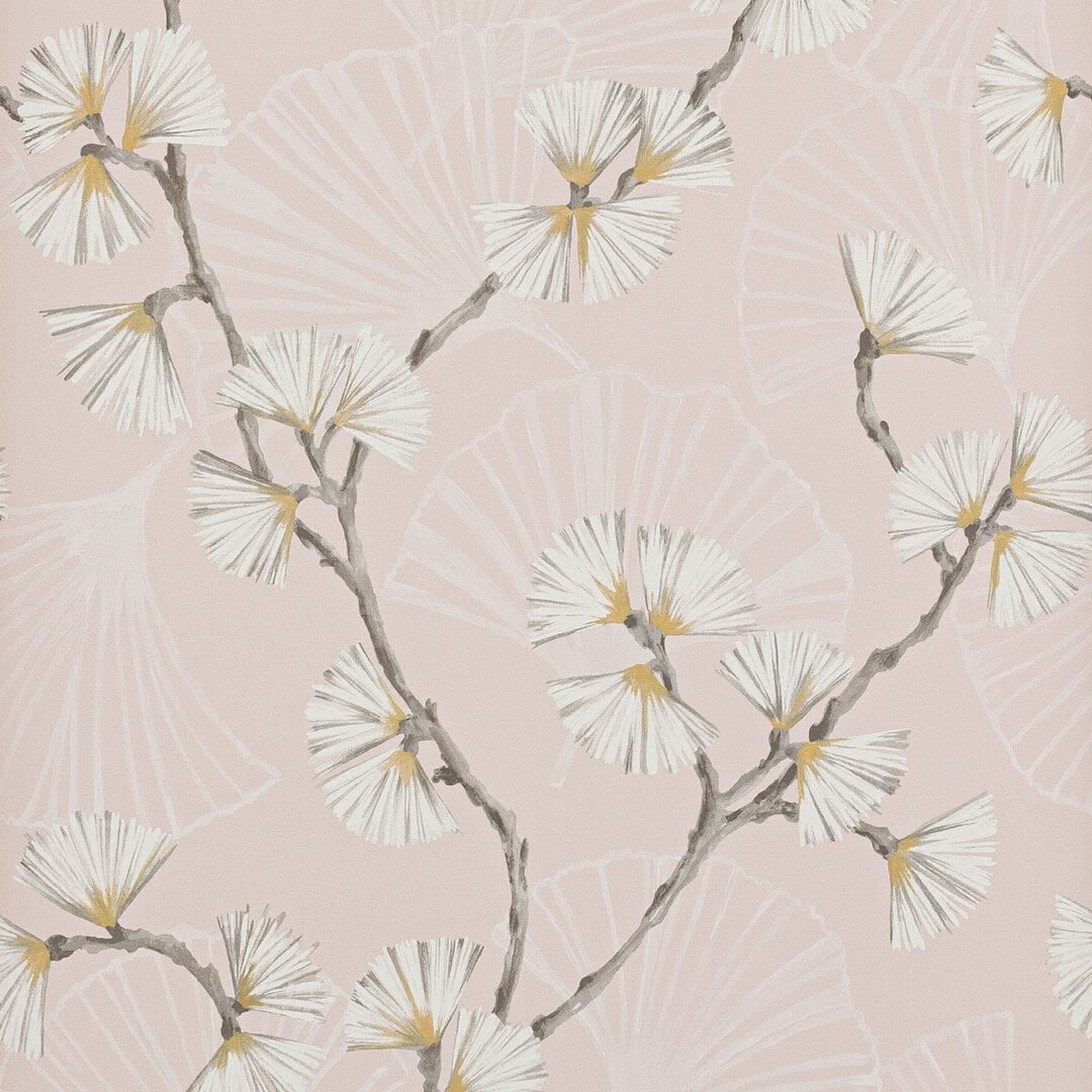 Tapeta kwiaty i gałęzie Jane Churchill J183W-02 Snow Flower Atmosphere VI