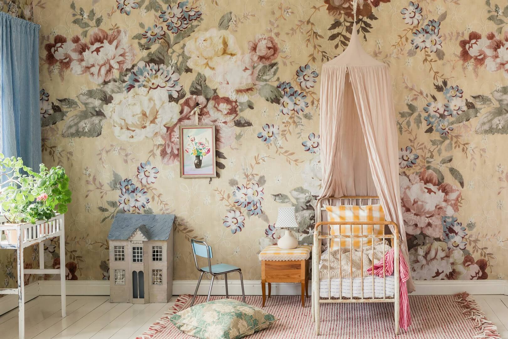 Mural kwiaty vintage Boras Tapeter Studio Blossom ll 9401W