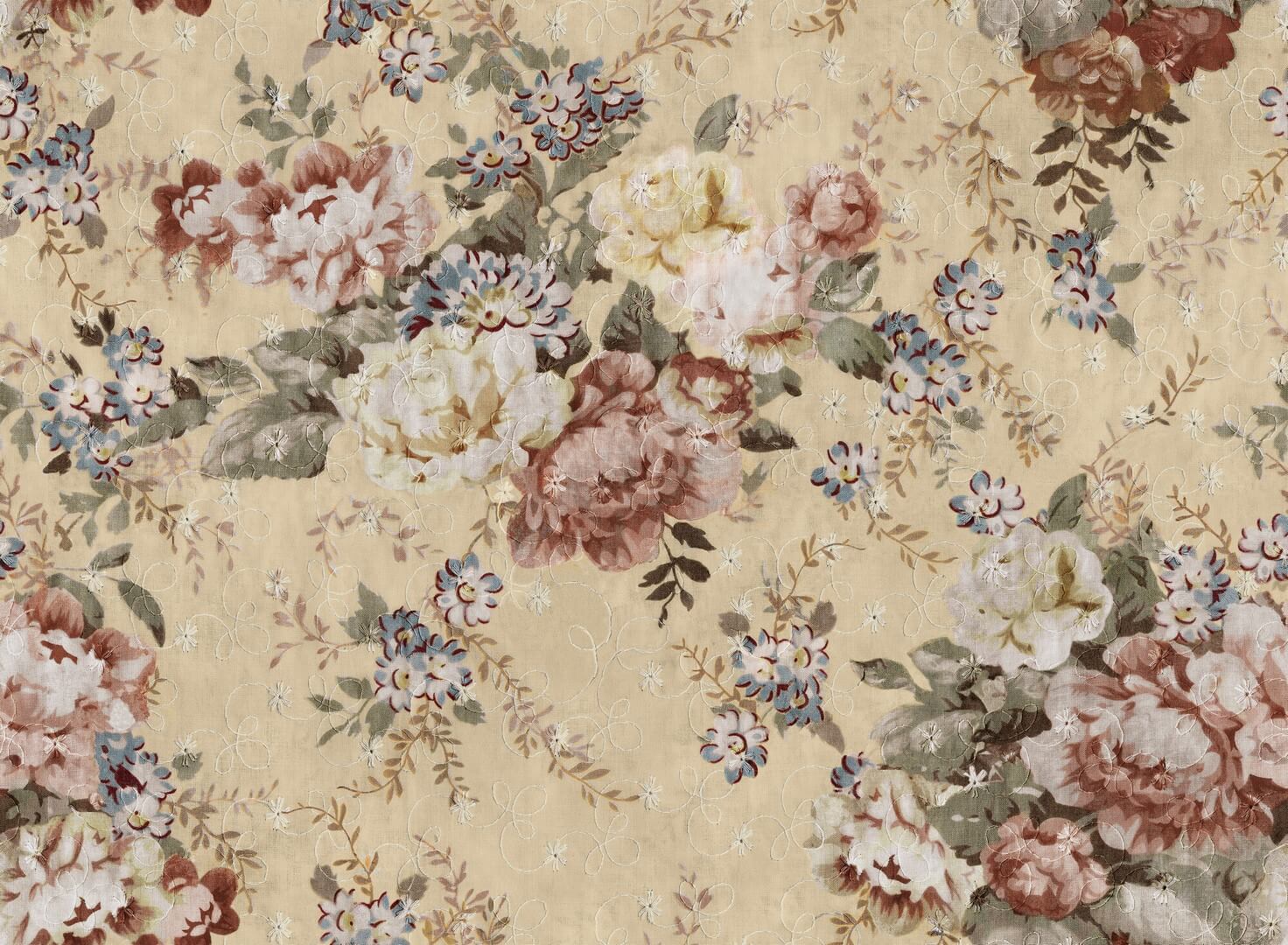 Mural kwiaty vintage Boras Tapeter Studio Blossom Mini 9404W