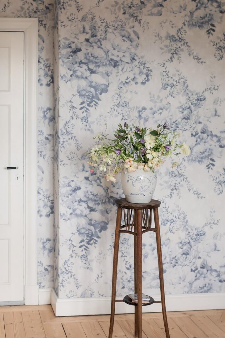 Mural kwiaty vintage Boras Tapeter Studio Blossom Mini 9405W