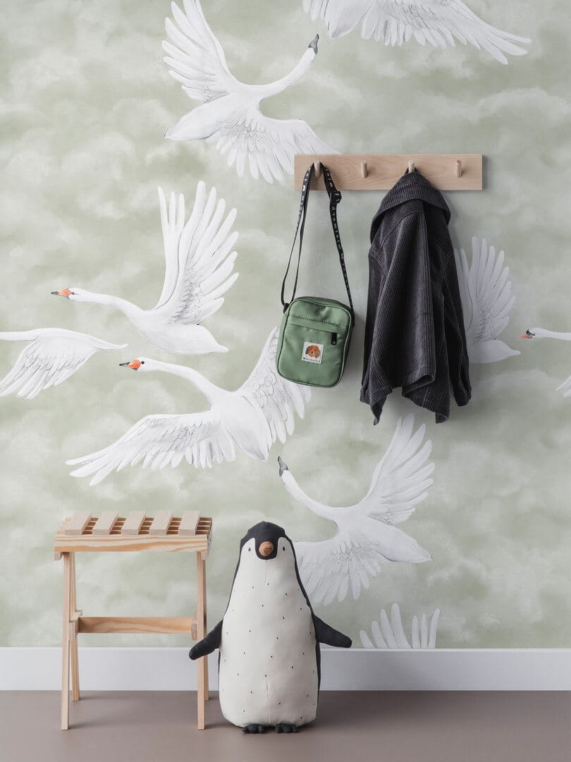 Mural łabędzie i chmury Boras Tapeter Studio Clouds Swans 9414W