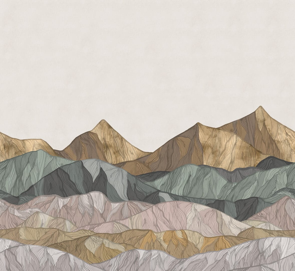Mural góry Boras Tapeter Studio Coloured Mountain 9465W