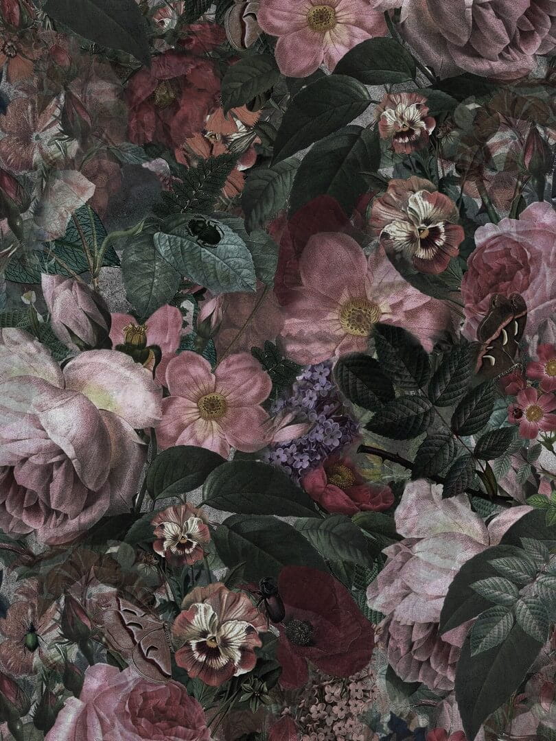Mural kwiaty Boras Tapeter Studio Dark Floral 9419W