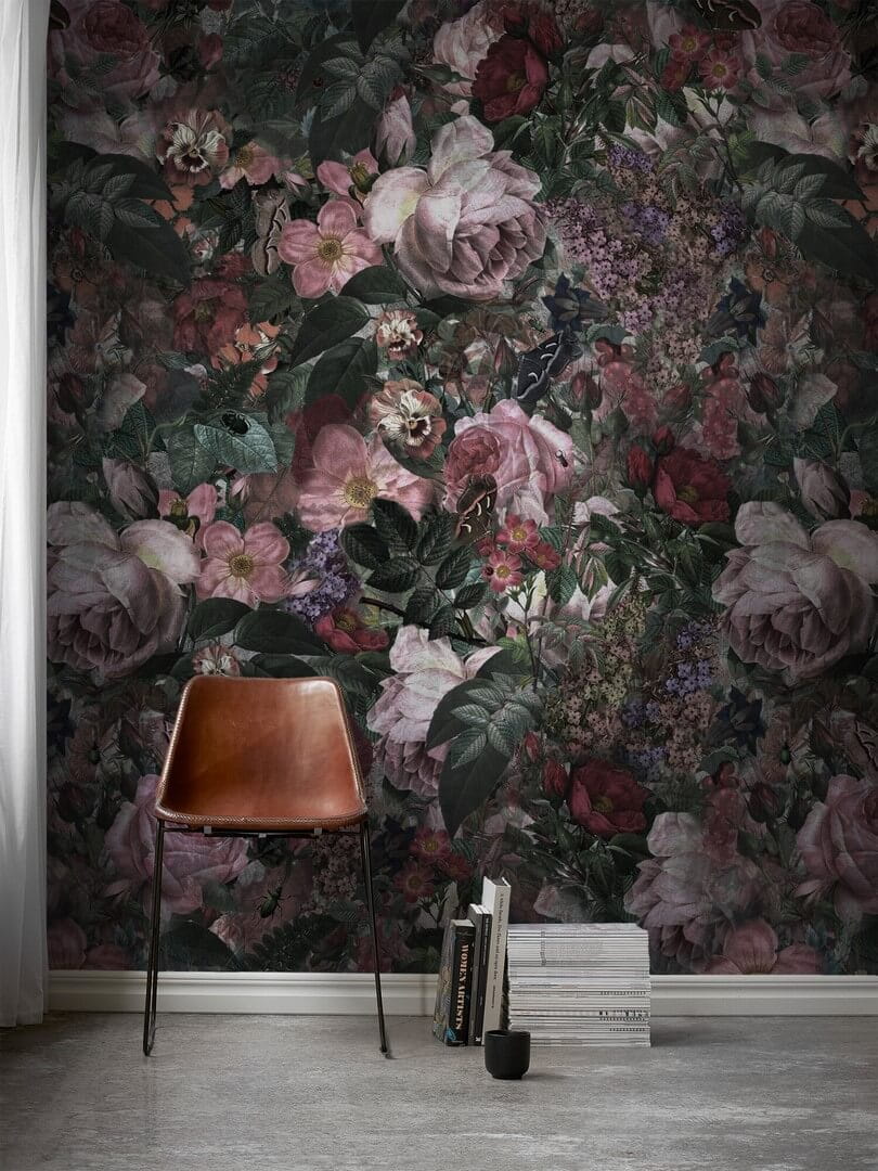 Mural kwiaty Boras Tapeter Studio Dark Floral 9419W