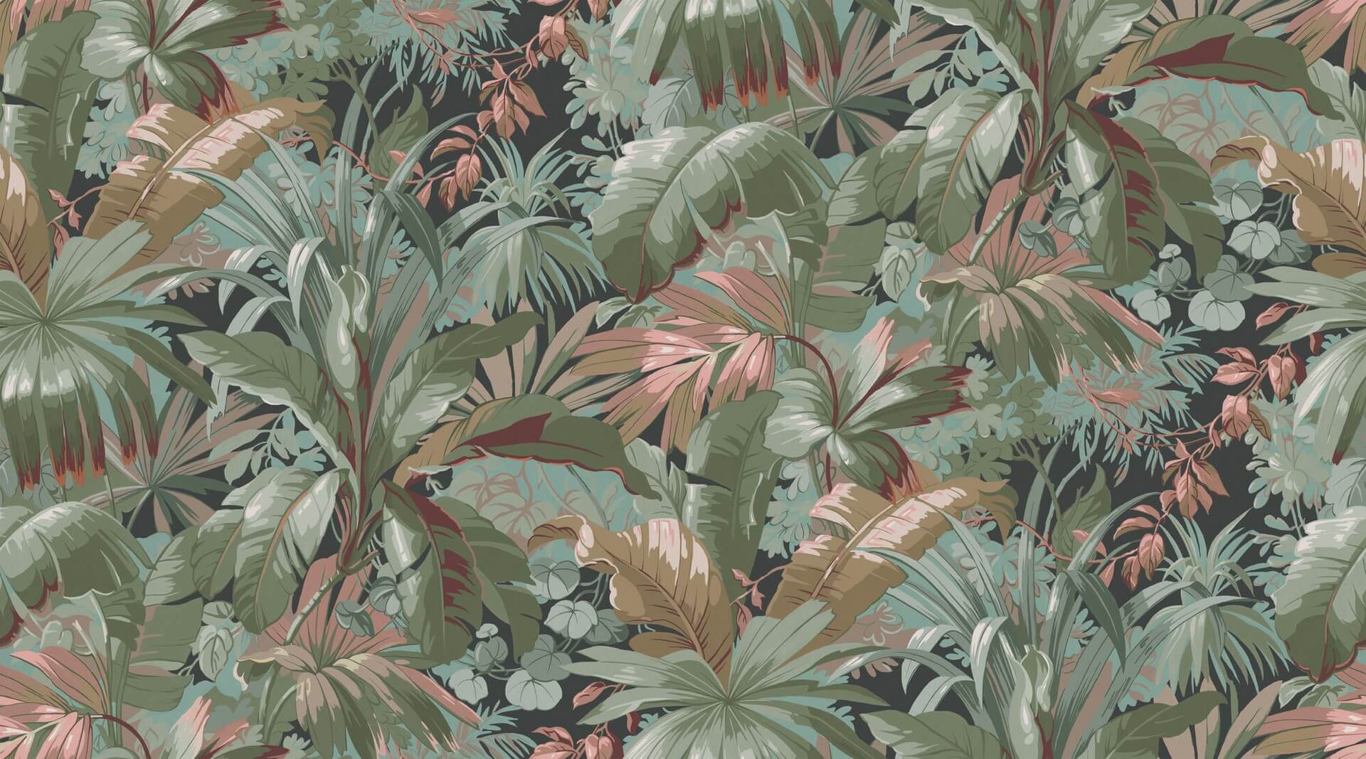 Mural egzotyczne rośliny Boras Tapeter Studio Palm Leaf 9439W