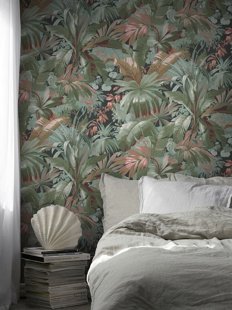 Mural egzotyczne rośliny Boras Tapeter Studio Palm Leaf 9439W