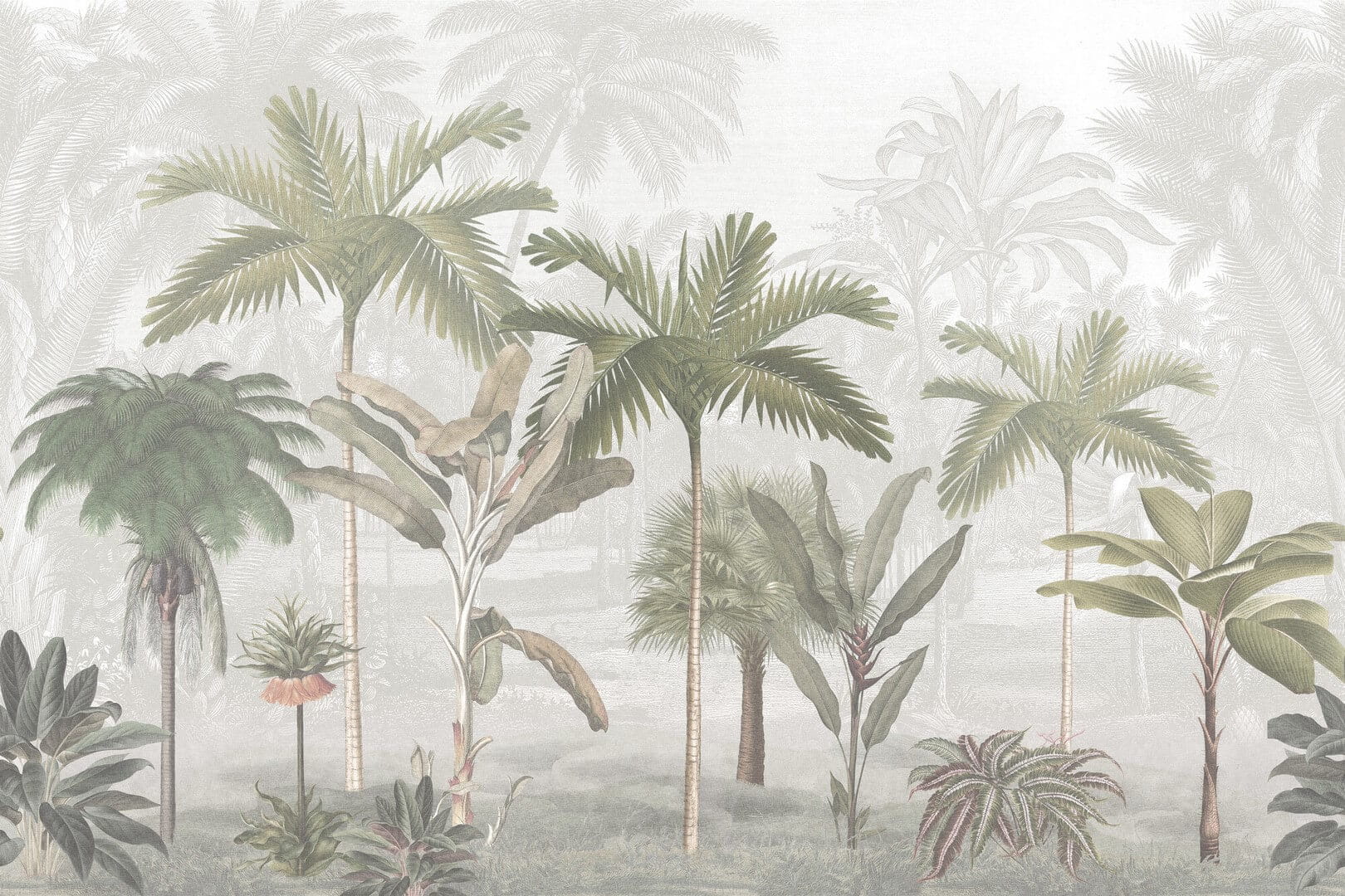 Mural egzotyczny krajobraz Boras Tapeter Studio Vintage Palms 9454W