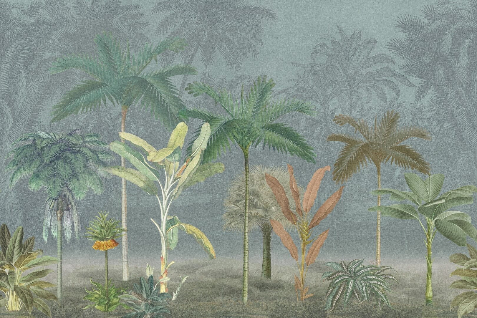 Mural egzotyczny krajobraz Boras Tapeter Studio Vintage Palms 9455W