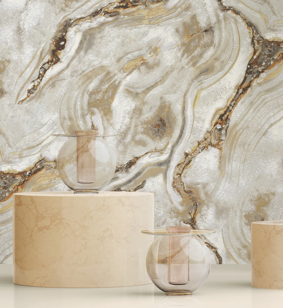 Tapeta jak marmur Decori & Decori 84652 Carrara 3 - 106cm szer.