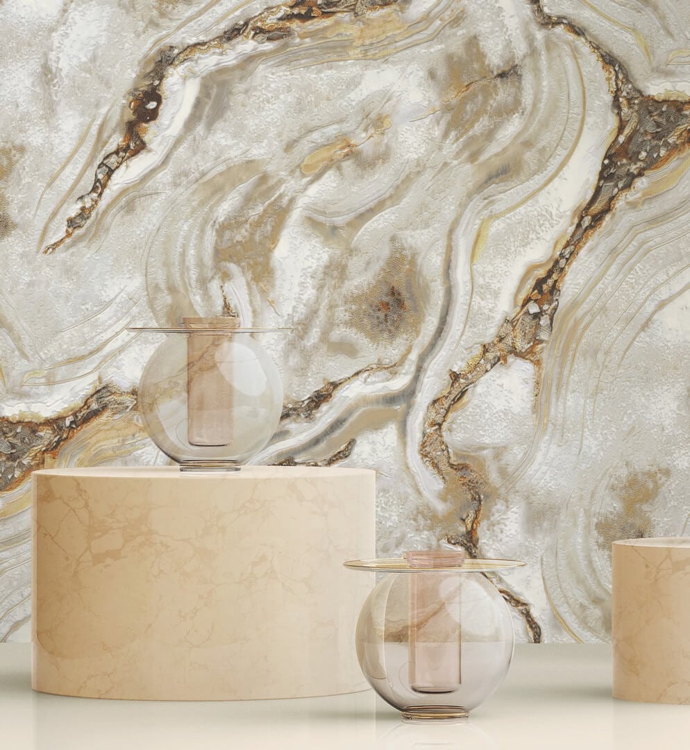 Tapeta jak marmur Decori & Decori 84655 Carrara 3 - 106cm szer.