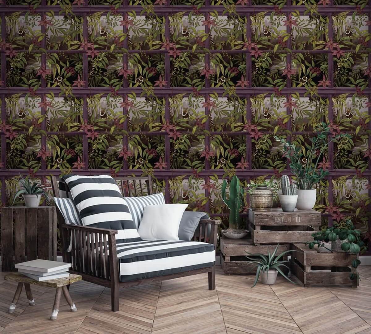 Tapeta tropikalna Holden 91393 Comoro Cascading Gardens