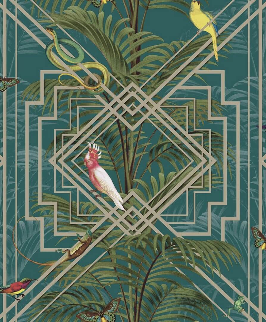Tapeta w stylu art-deco Holden 91460 Akello Cascading Gardens