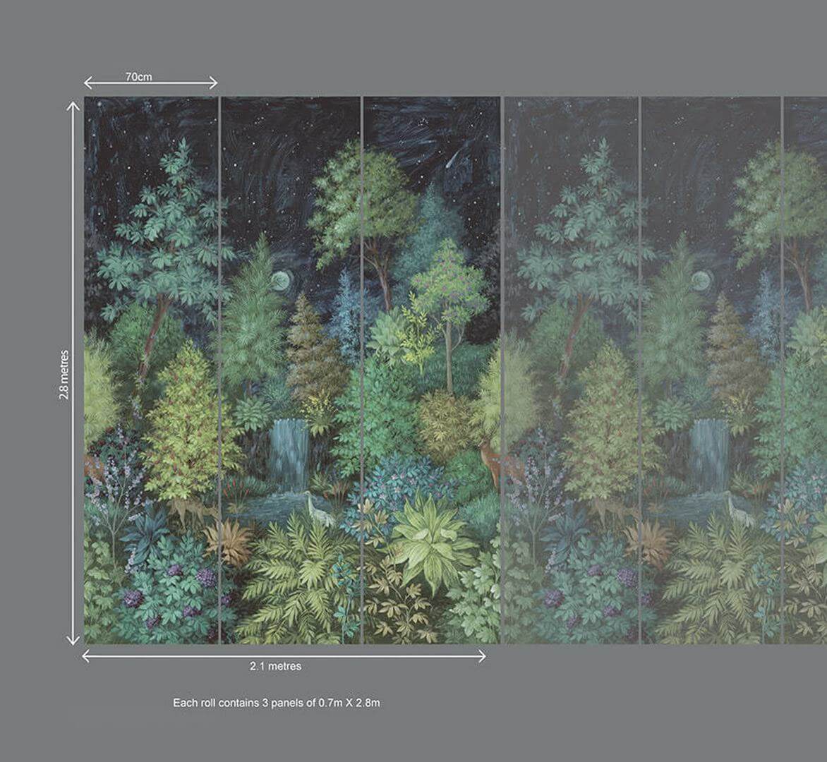 Mural leśny krajobraz Holden 99356 Twilight Cascading Gardens