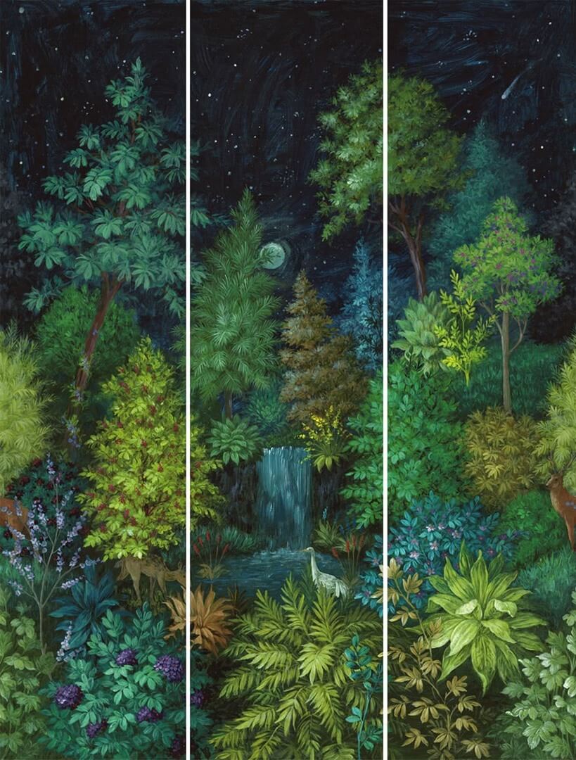 Mural leśny krajobraz Holden 99356 Twilight Cascading Gardens