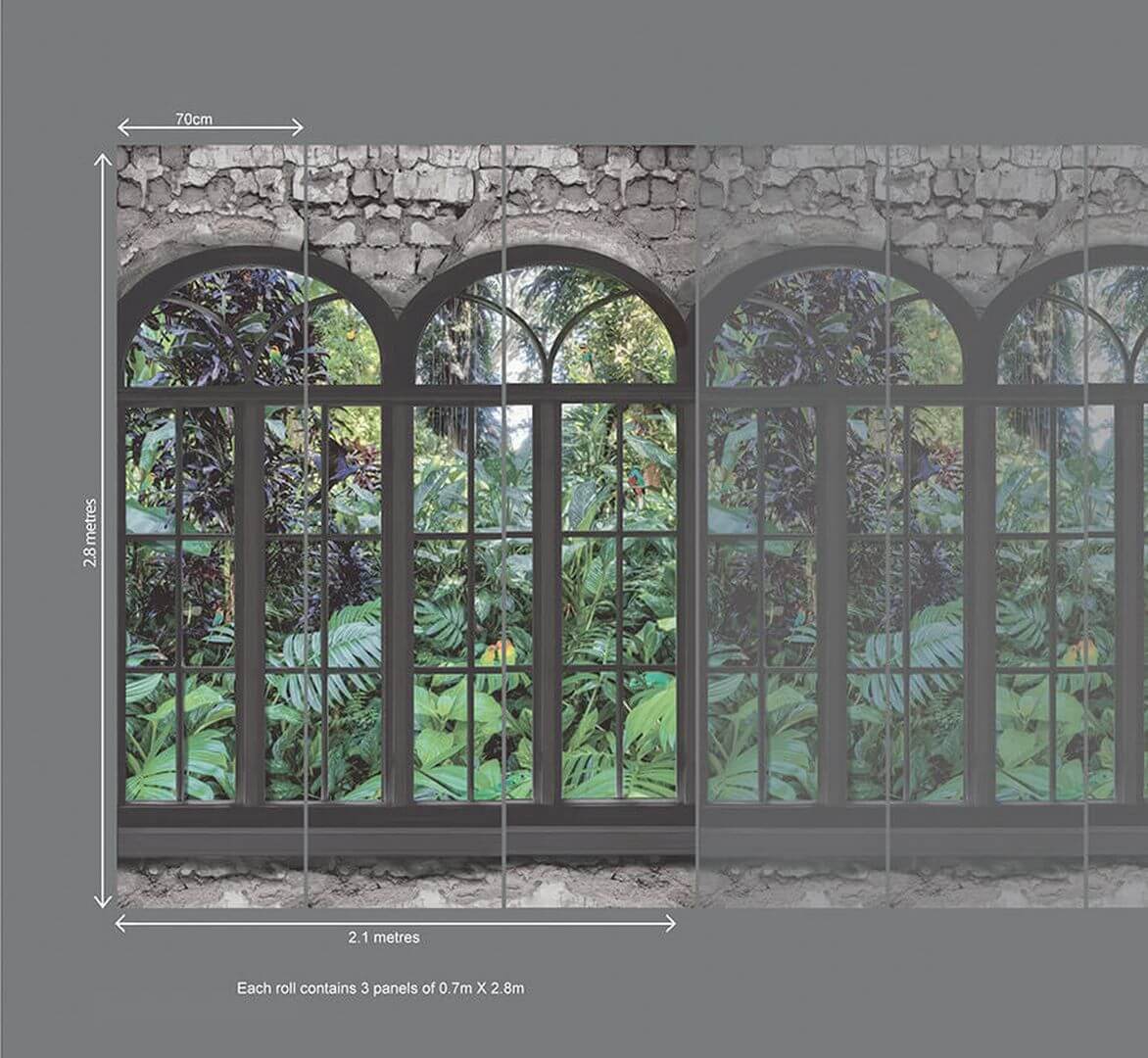 Mural tropikalny ogród Holden 99358 Namosi Cascading Gardens