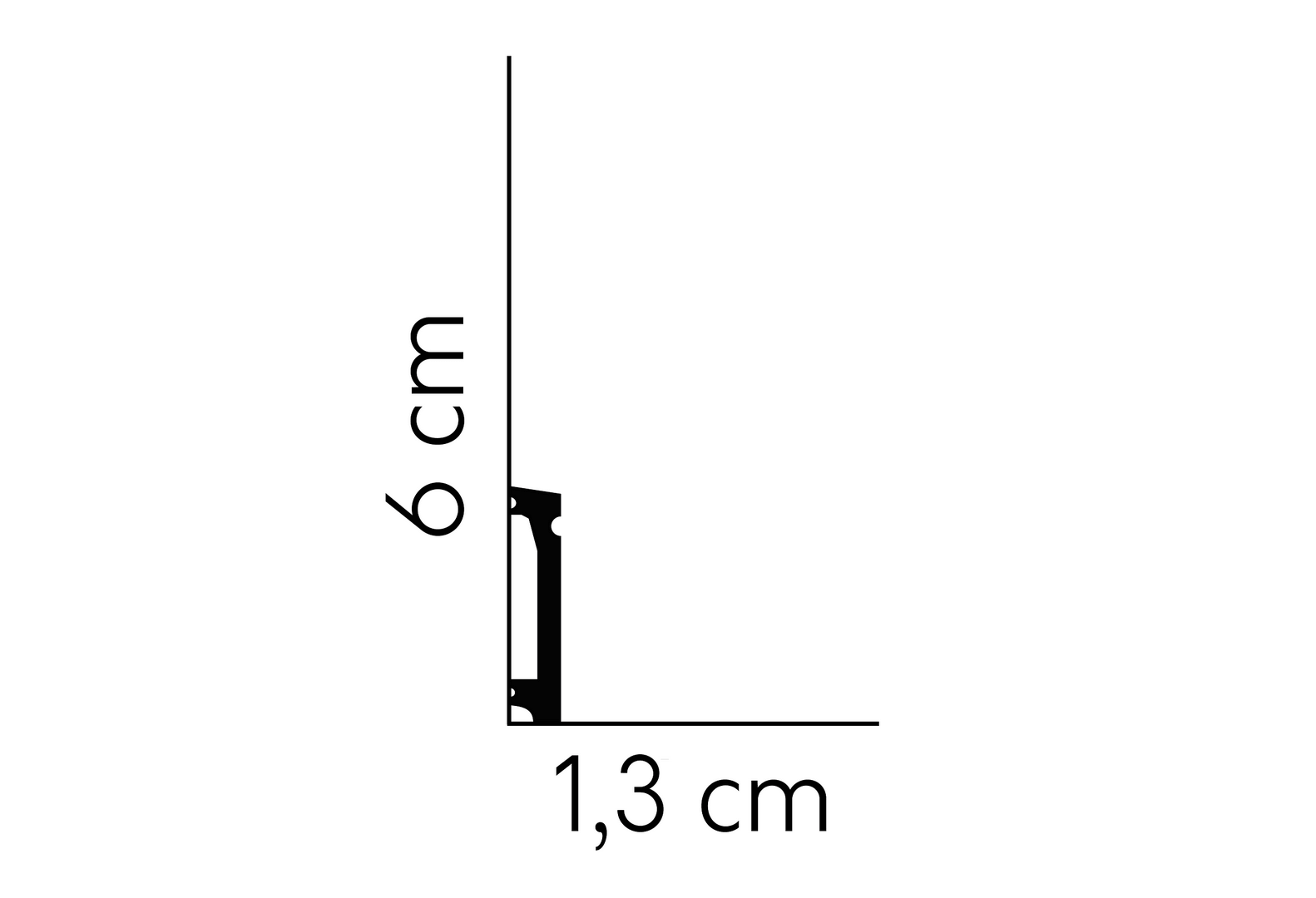 Listwa przypodłogowa MD028P Satyna Mardom Decor wys. 6cm